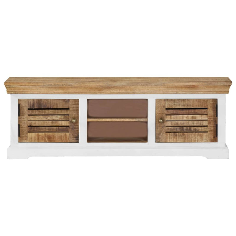 Tv-meubel 118x30x40 cm massief mangohout MeubelReus