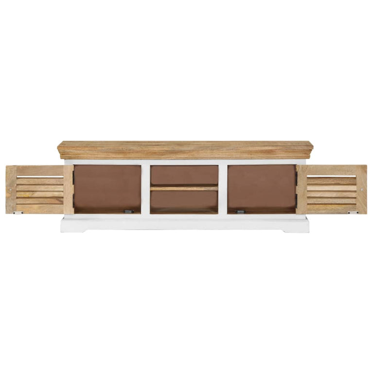 Tv-meubel 118x30x40 cm massief mangohout MeubelReus
