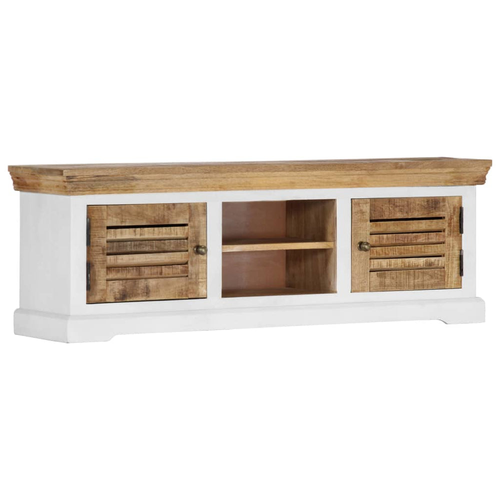 Tv-meubel 118x30x40 cm massief mangohout MeubelReus