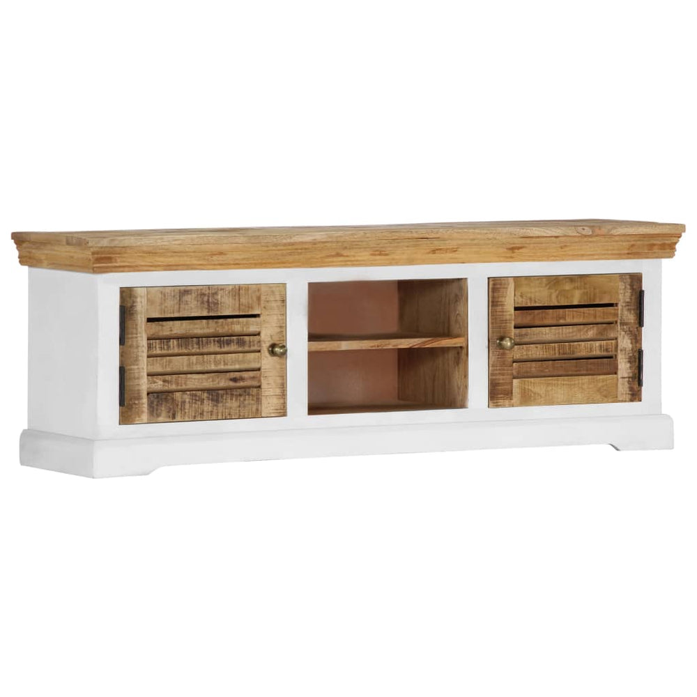 Tv-meubel 118x30x40 cm massief mangohout MeubelReus