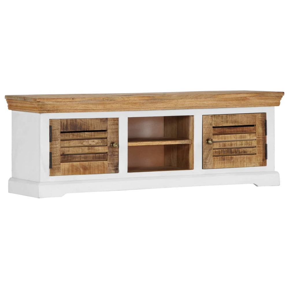 Tv-meubel 118x30x40 cm massief mangohout MeubelReus