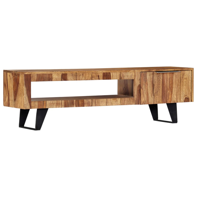 Tv meubel 140x30x40 massief sheeshamhout MeubelReus