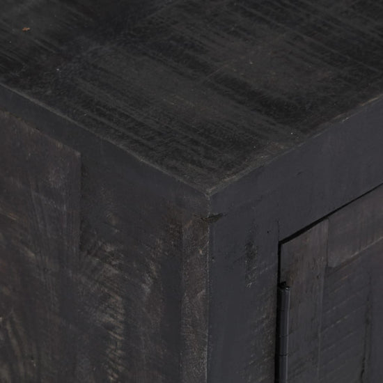 Tv-meubel 118x30x40 cm massief mangohout zwart MeubelReus