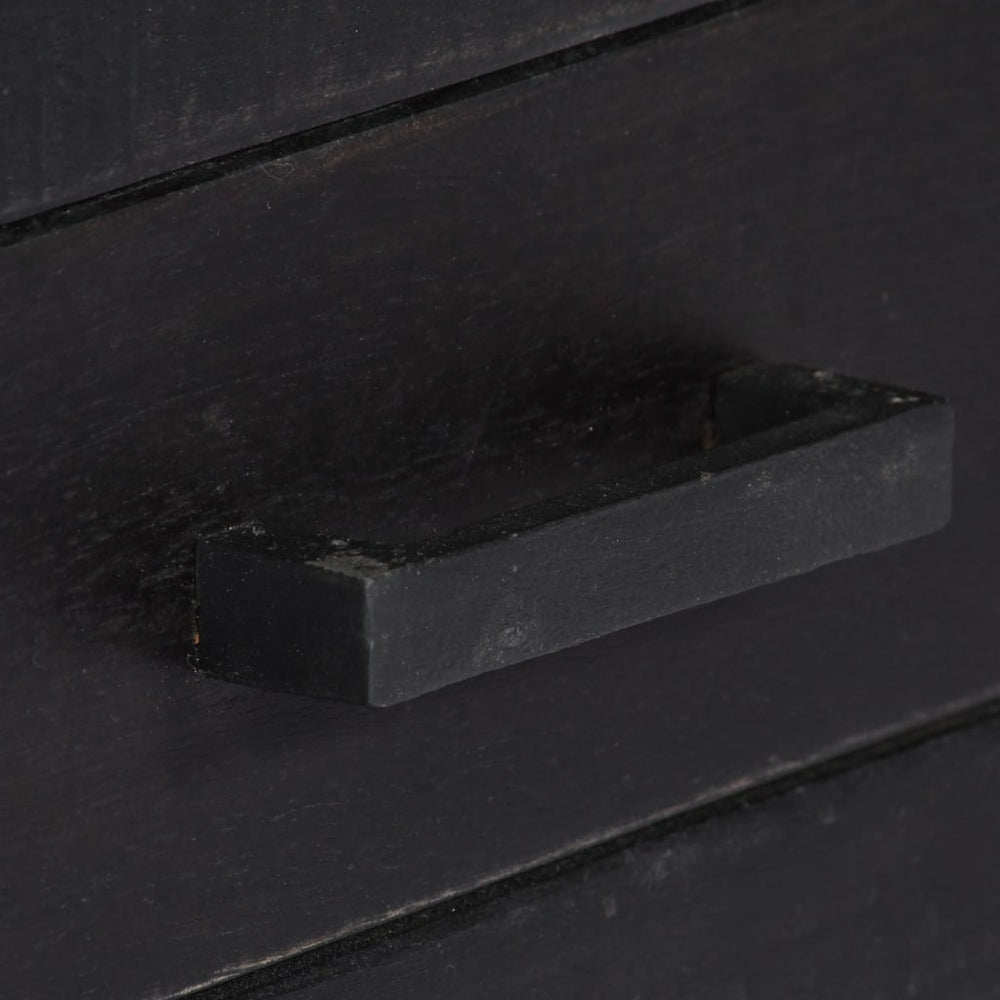 Tv-meubel 118x30x40 cm massief mangohout zwart MeubelReus