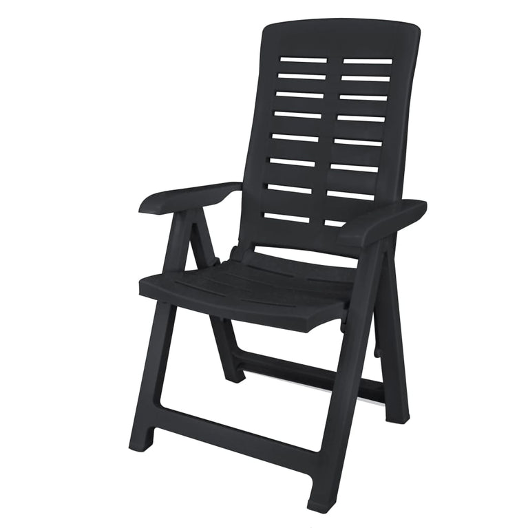 9-delige Tuinset kunststof antraciet MeubelReus