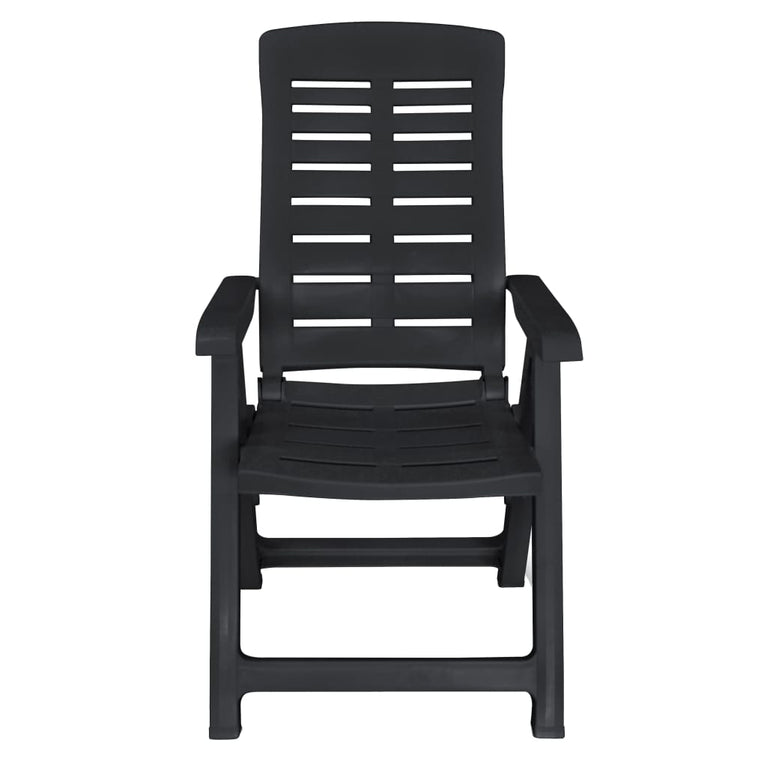 11-delige Tuinset kunststof antraciet MeubelReus