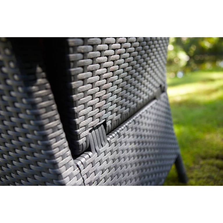 Keter Tuinstoelen 2 st verstelbaar Vermont grafietkleurig