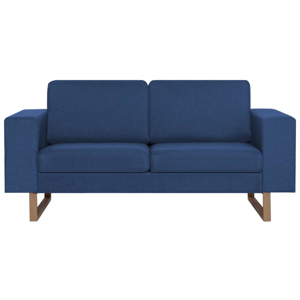 Tweezitsbank stof blauw MeubelReus