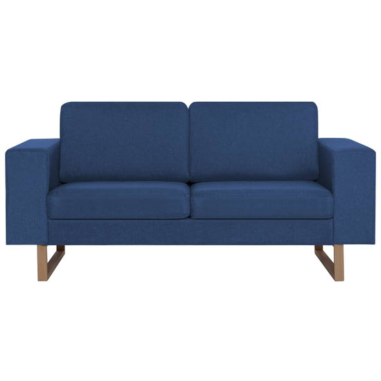 Tweezitsbank stof blauw MeubelReus