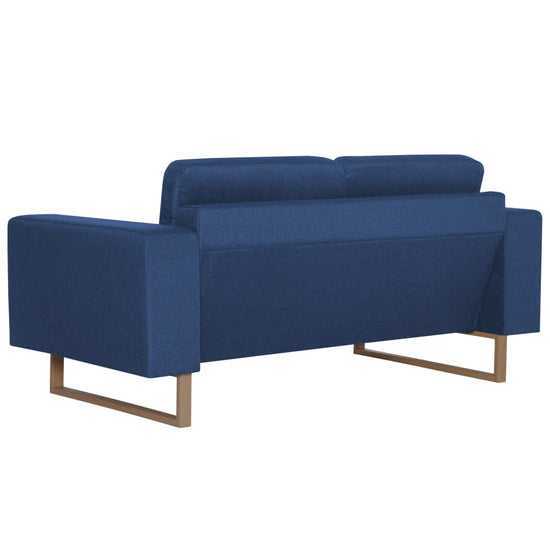 Tweezitsbank stof blauw MeubelReus