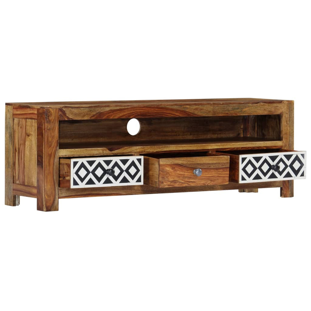 Tv-meubel 120x30x40 cm massief sheeshamhout MeubelReus