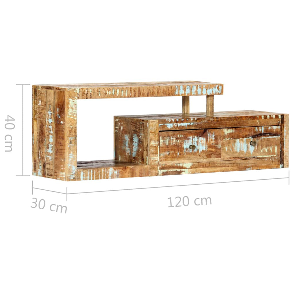 Tv-meubel 120x30x40 cm massief gerecycled hout MeubelReus
