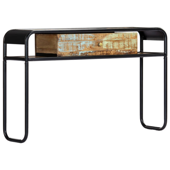 Wandtafel 118x30x75 cm massief gerecycled hout MeubelReus