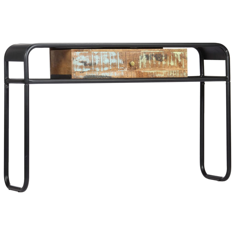 Wandtafel 118x30x75 cm massief gerecycled hout MeubelReus