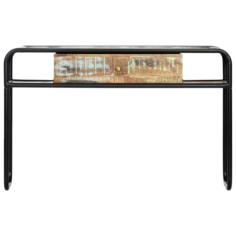 Wandtafel 118x30x75 cm massief gerecycled hout MeubelReus