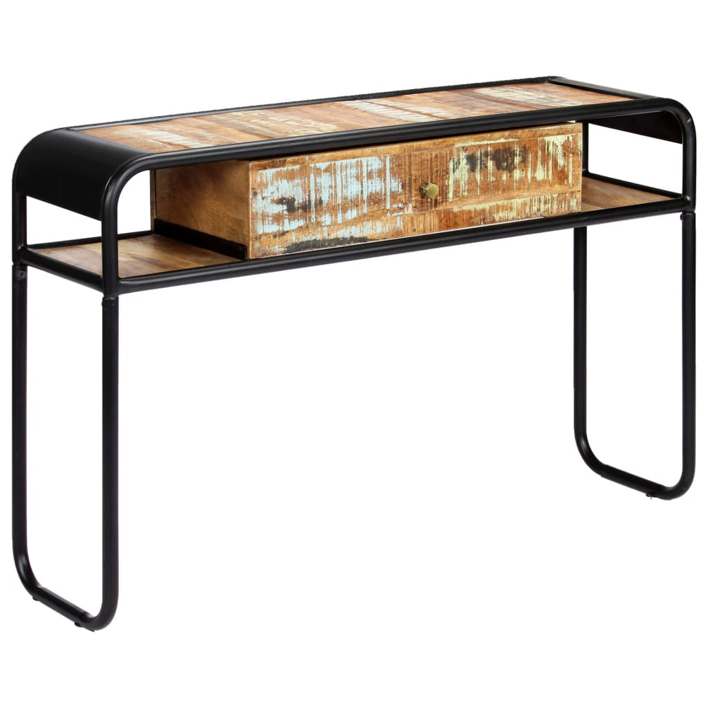 Wandtafel 118x30x75 cm massief gerecycled hout MeubelReus