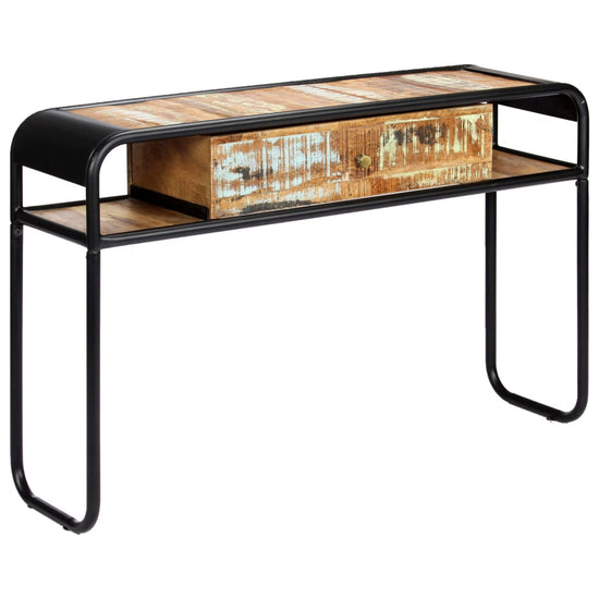 Wandtafel 118x30x75 cm massief gerecycled hout MeubelReus