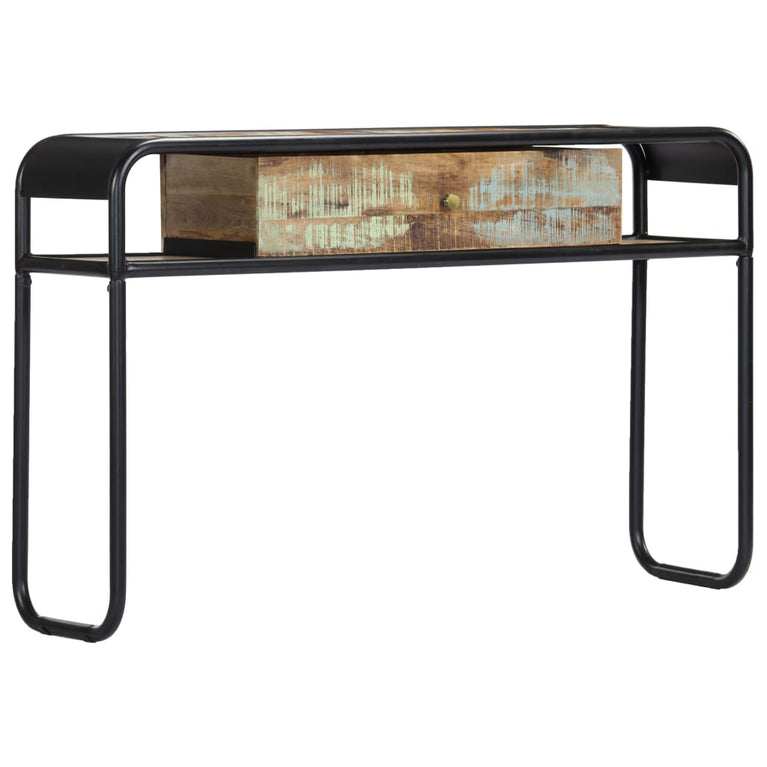 Wandtafel 118x30x75 cm massief gerecycled hout MeubelReus