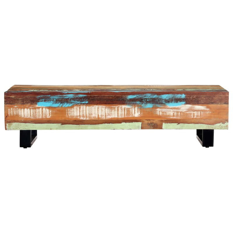 Salontafel 120x50x30 cm massief gerecycled hout en staal MeubelReus