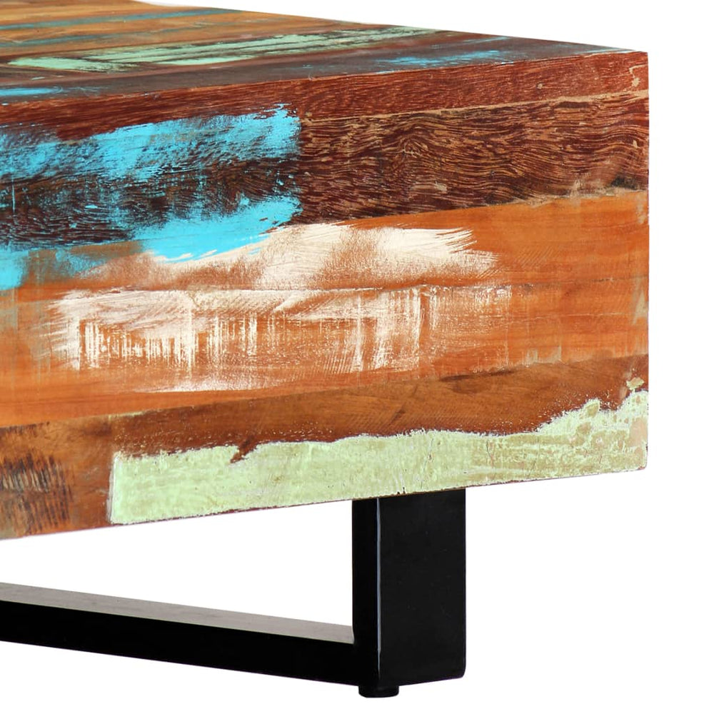 Salontafel 120x50x30 cm massief gerecycled hout en staal MeubelReus