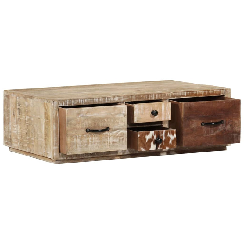 Salontafel 90x60x30 cm massief mangohout MeubelReus