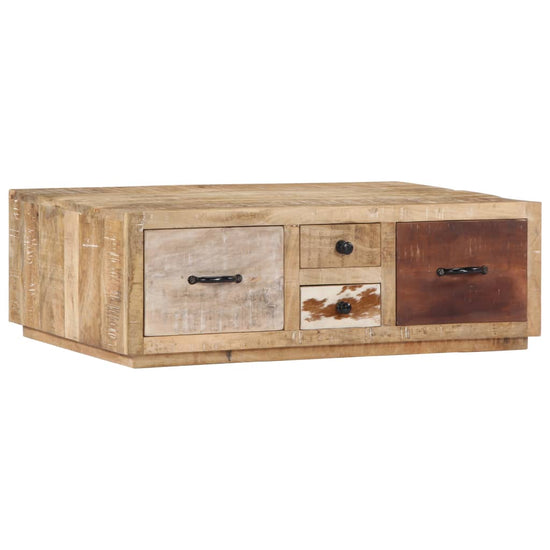 Salontafel 90x60x30 cm massief mangohout MeubelReus