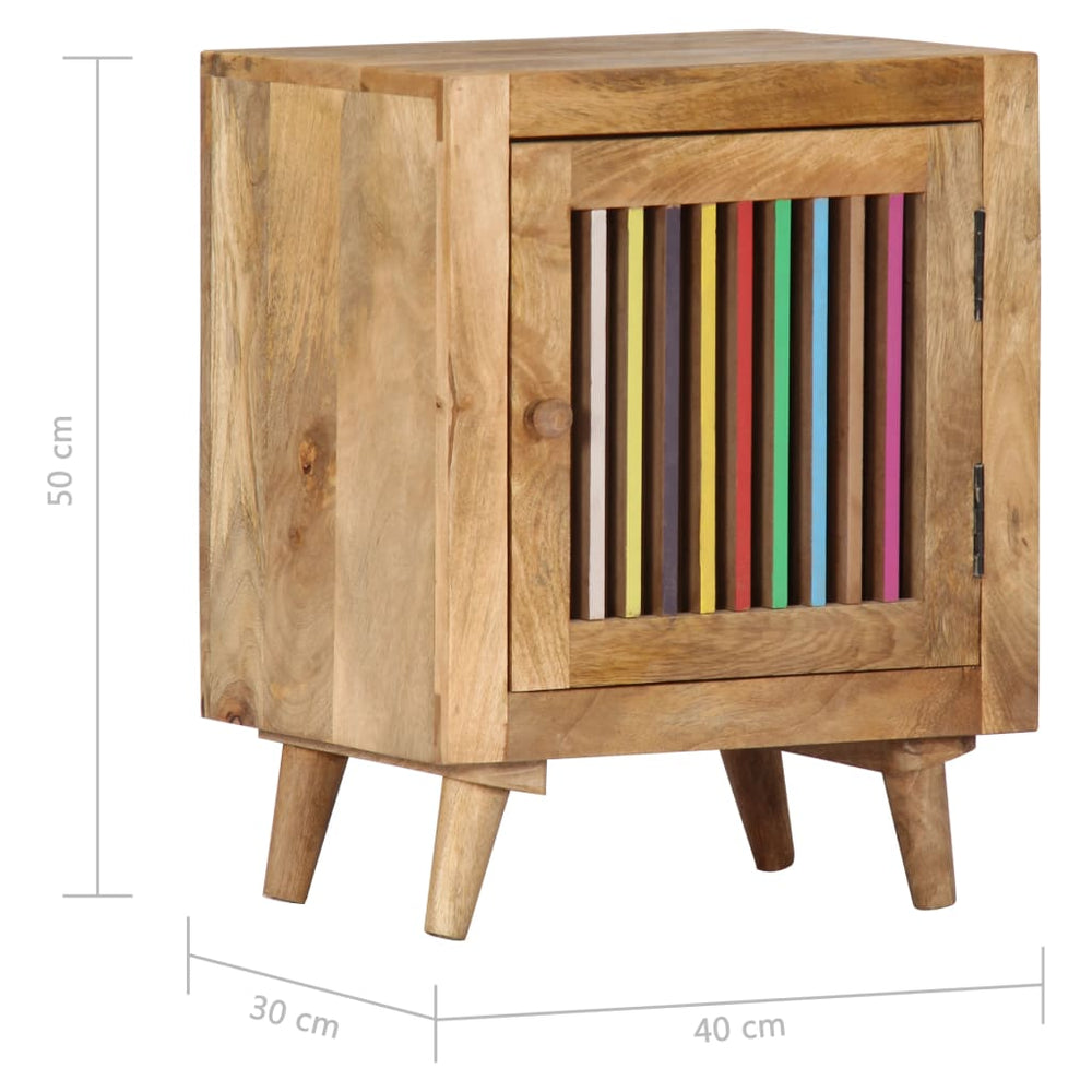 Nachtkastje 40x30x50 cm massief mangohout MeubelReus