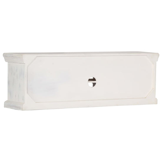 Tv-meubel 120x30x40 cm massief mangohout wit MeubelReus