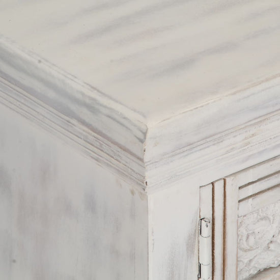 Tv-meubel 120x30x40 cm massief mangohout wit MeubelReus