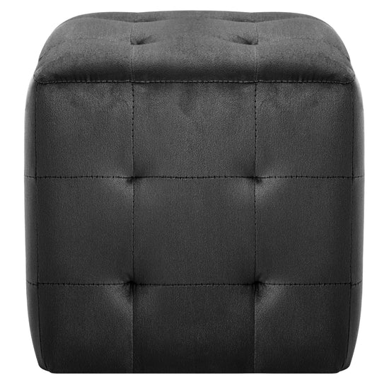 Nachtkastjes 2 st 30x30x30 cm fluweel zwart MeubelReus