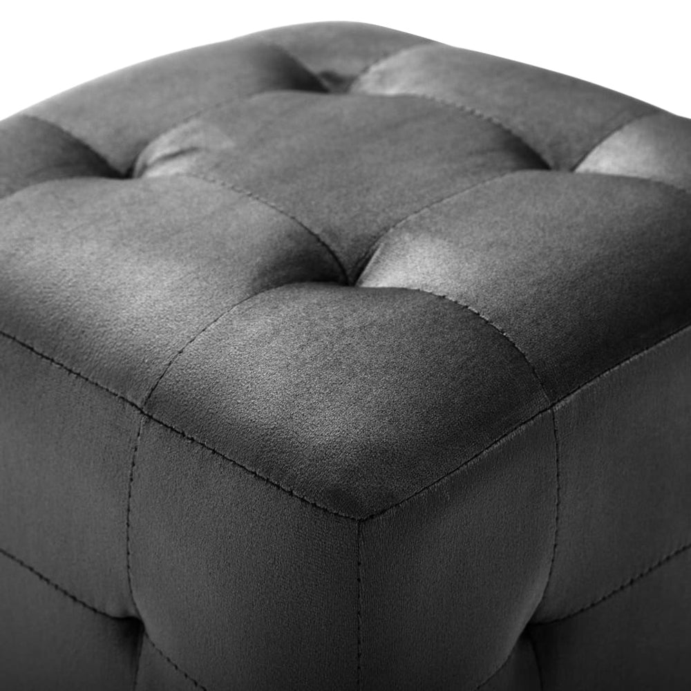 Nachtkastjes 2 st 30x30x30 cm fluweel zwart MeubelReus