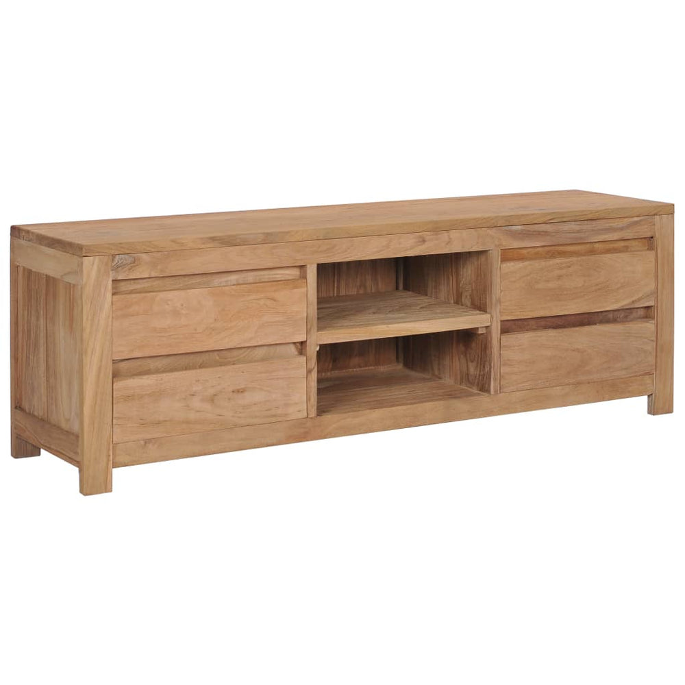 Tv-meubel 115x30x40 cm massief teakhout MeubelReus