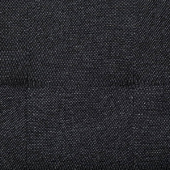 Slaapbank met twee kussens polyester donkergrijs MeubelReus