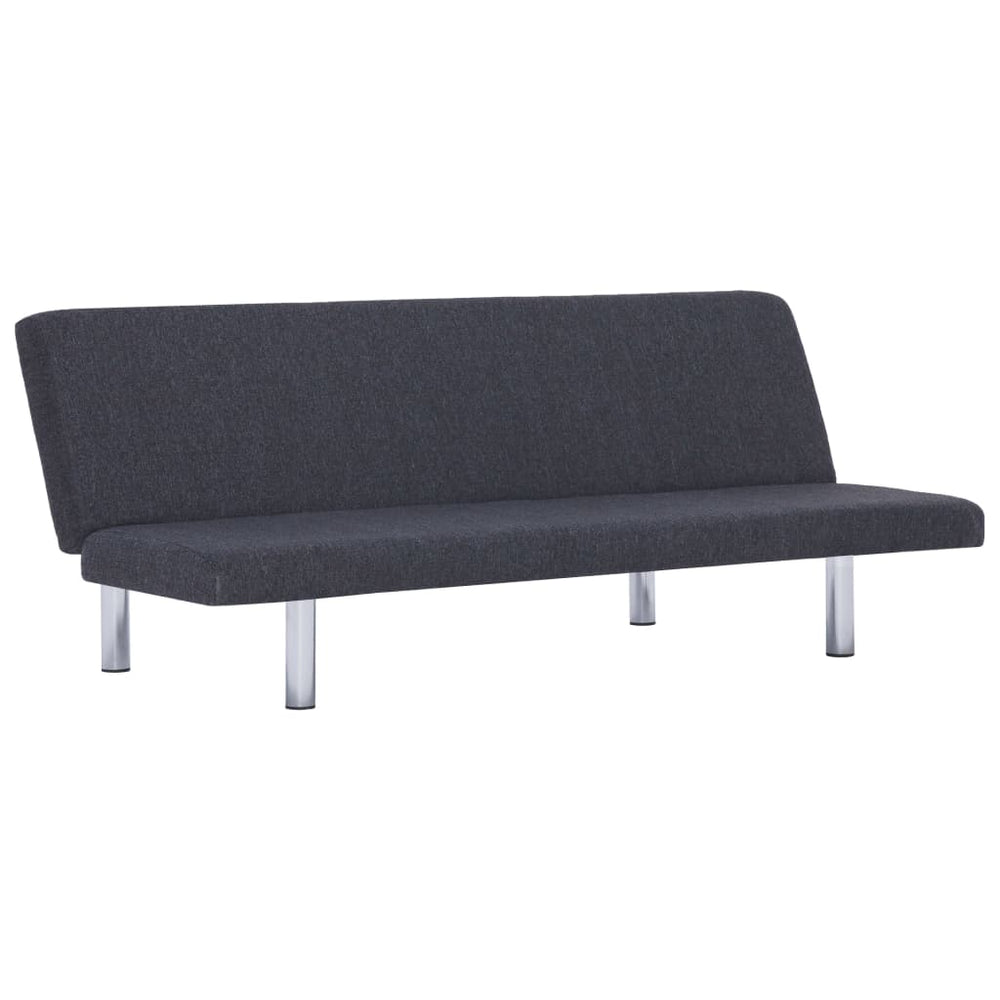 Slaapbank polyester donkergrijs MeubelReus