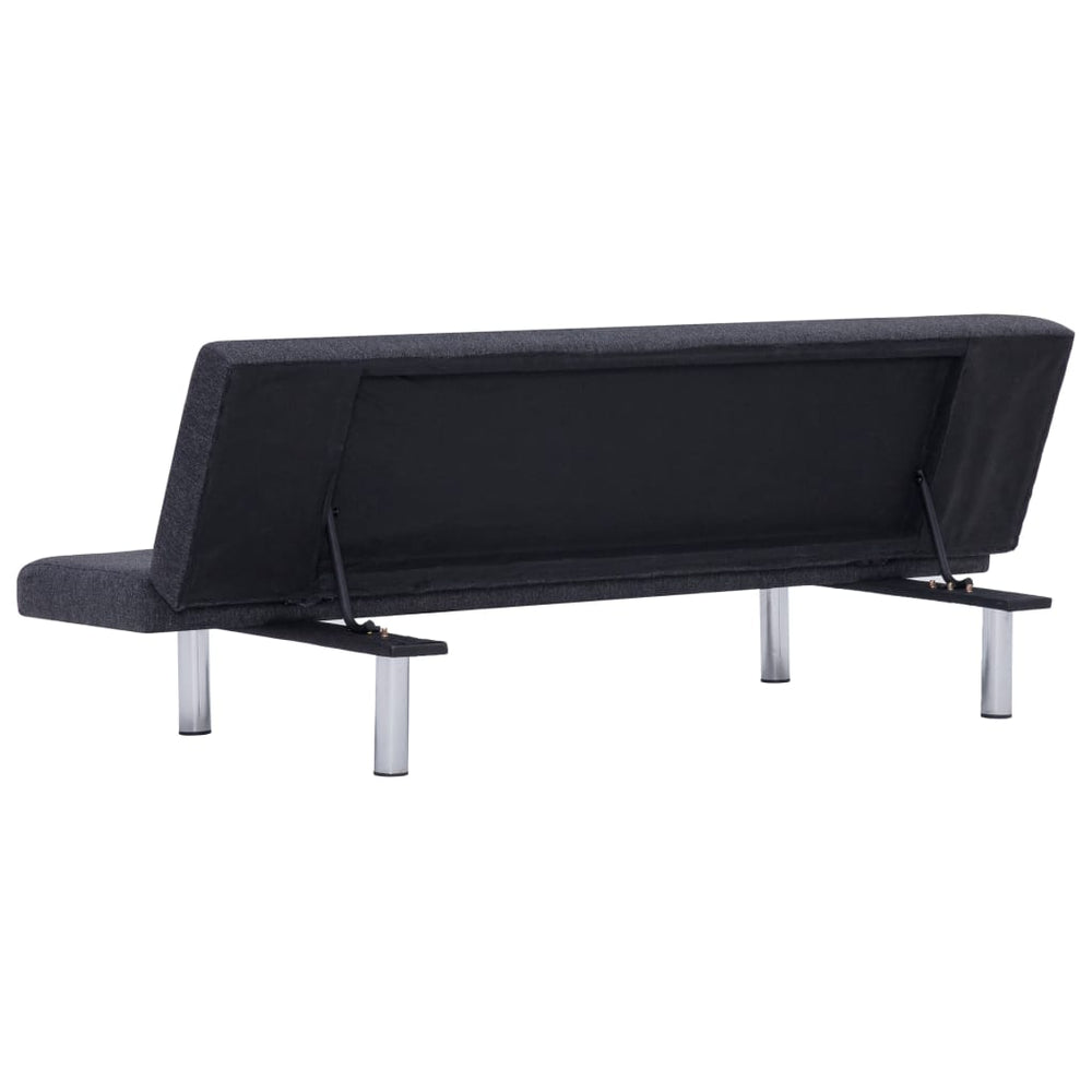 Slaapbank polyester donkergrijs MeubelReus
