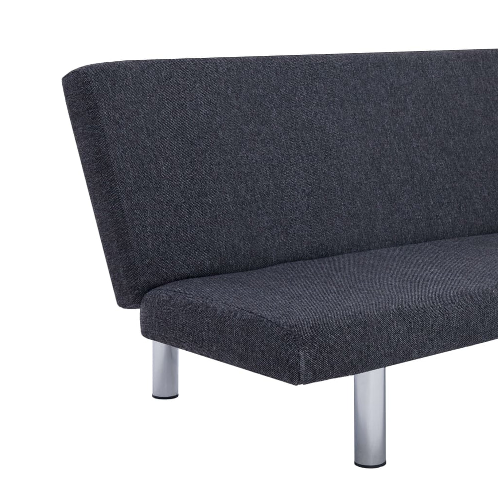 Slaapbank polyester donkergrijs MeubelReus