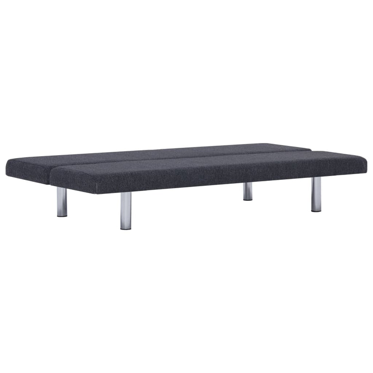 Slaapbank polyester donkergrijs MeubelReus