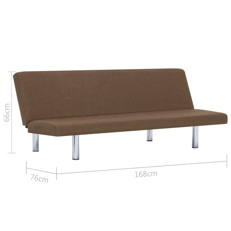 Slaapbank polyester bruin MeubelReus