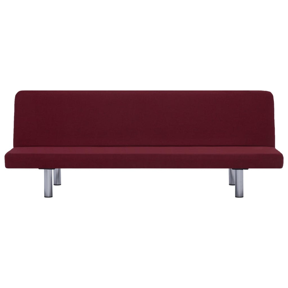 Slaapbank polyester wijnrood MeubelReus