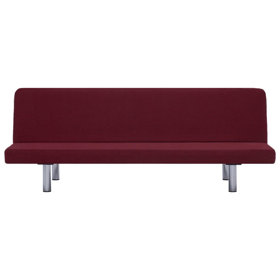 Slaapbank polyester wijnrood MeubelReus