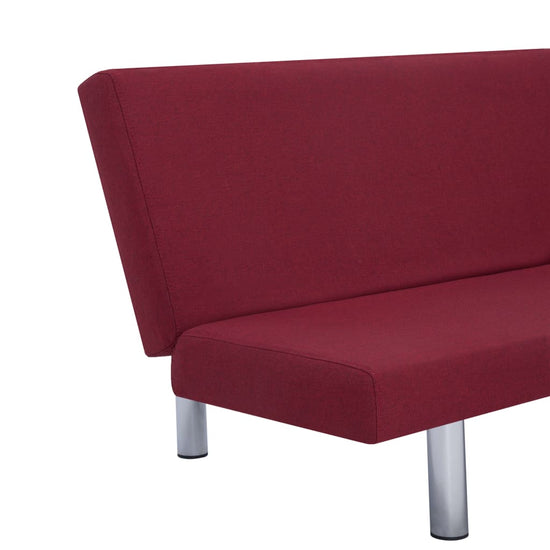 Slaapbank polyester wijnrood MeubelReus