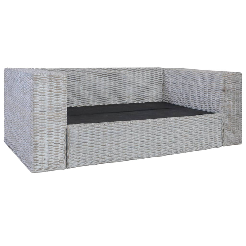 Tweezitsbank met kussens natuurlijk rattan MeubelReus