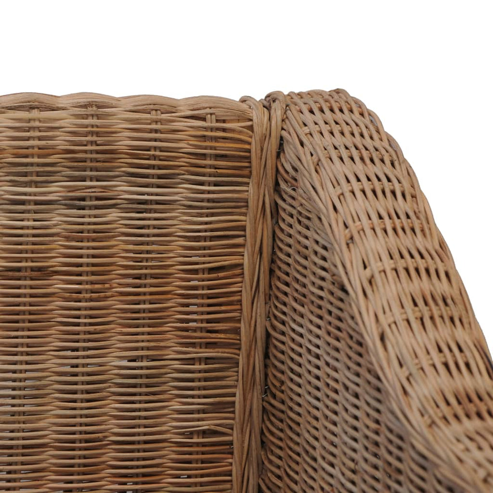 Tweezitsbank met kussens natuurlijk rattan MeubelReus