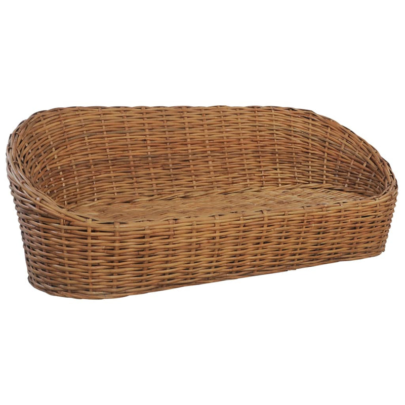 Driezitsbank met kussens natuurlijk rattan MeubelReus