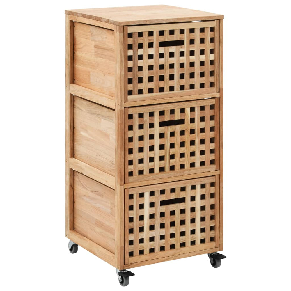 Badkamerkastje 41x41x91 cm massief walnotenhout MeubelReus
