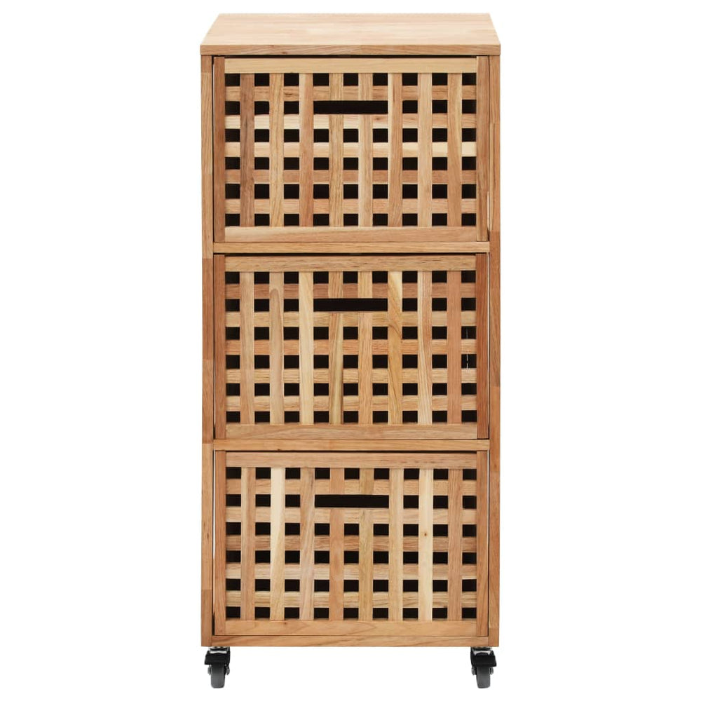Badkamerkastje 41x41x91 cm massief walnotenhout MeubelReus