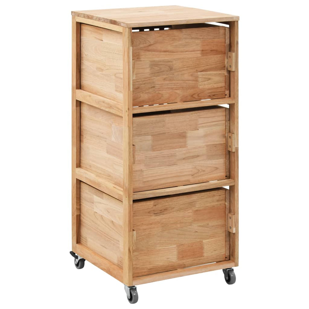 Badkamerkastje 41x41x91 cm massief walnotenhout MeubelReus