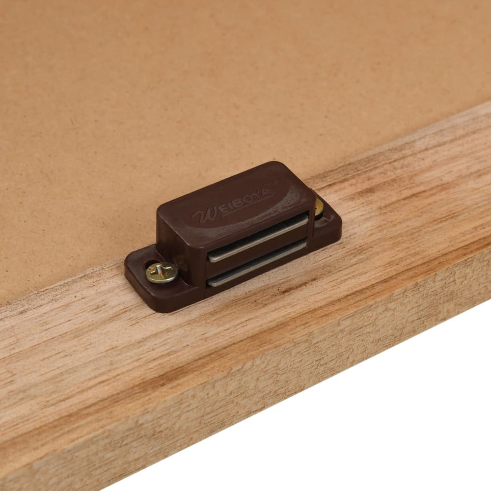 Wastafelkast met spiegel massief walnotenhout MeubelReus