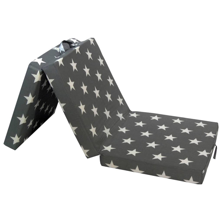 Schuimmatras inklapbaar 190x70x9 cm grijs MeubelReus