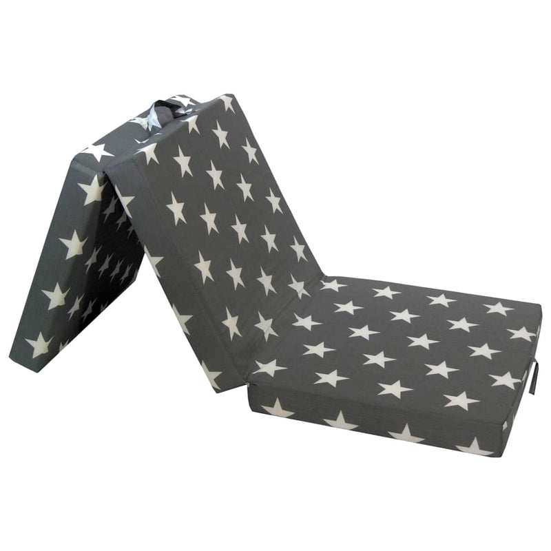 Schuimmatras inklapbaar 190x70x9 cm grijs MeubelReus